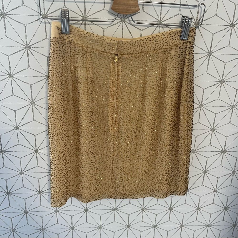 Vintage Gold Beaded Mini Skirt - Picture 6 of 8